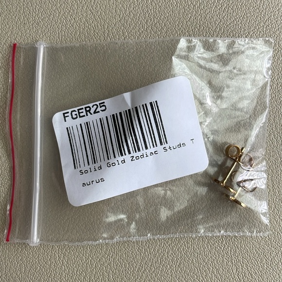 Solid Gold Zodiac Taurus Studs Essential Jewelry from Local Eclectic - Picture 5 of 7